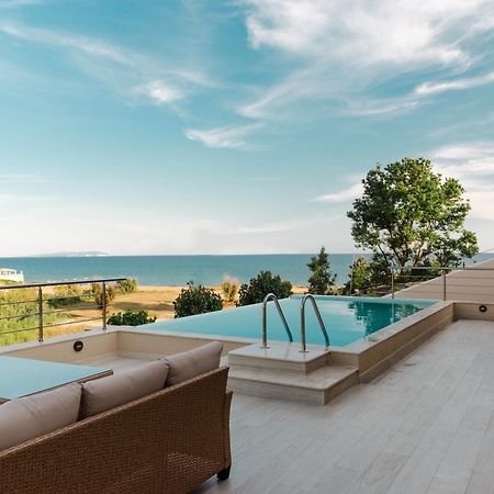 Villa Vasillis-Heated Swimming Pool With Infinity View Vitaládesz Kültér fotó